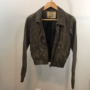 7 For All Mankind Leather Jacket